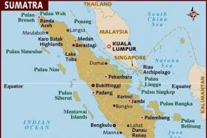 Hol található Szumátra szigete a világtérképen Melyik kontinenshez tartozik Szumátra